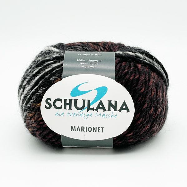 Miękka włóczka Marionet merino 100% premium 50g Ciemnobrązowy